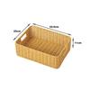 Cesta de Almacenamiento para Snacks de Escritorio y Cosméticos Cesta de Almacenamiento tipo Mimbre para Mesa de Café Cesta Organizadora para Cajón de Mueble de TV de Sala de Estar