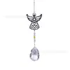 Manualidades de Jardinería Reno Navideño Ángel Copo de Nieve Cabeza de Gato Bola Decorativa Luz Colgante Hoja de Arce Cristal Adorno Colgante para Exteriores Transfronterizo