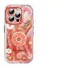 Dona de Dibujos Animados para Apple 16 Hilo de Pluma Crema Funda para Teléfono iPhone15promax Dibujos Animados 14/13