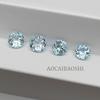 Aocai Baoshi Laboratorio Cultivado Aguamarina Redonda Piedra Suelta Piedra Principal Zafiro Certificado Agl