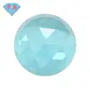 Huagang Gems Plato Triángulo Redondo Fondo Plano 120A Corte Nano Rosa Cara de Anillo Panjia Piedra Suelta