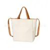 Bolsa de Ombro de Lona Nova de Designer Bolsa de Mão Simples de Lona Ecológica Bolsa Transversal Casual de Lona