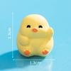 Micro Paisagem Desenho Animado Bonito Pato Amarelo Boneca Ornamentos DIY Decorações Acessórios Escritório Desktop Resina Pequenos Ornamentos