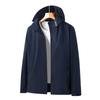 Chamarra de una sola capa 6266 para mujer con capucha, Chaqueta versátil casual para montañismo para hombre, Estilo a juego para parejas, Resistente a las manchas, Cortavientos, Manga larga
