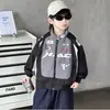 Chaqueta para Niños Ropa de Otoño 2026 Nuevo Estilo Genial Estilo Callejero Estilo Primavera y Otoño para Niños Traje de Motociclista Estilo Coreano Chaqueta de Béisbol para Bebés Niños