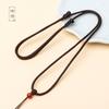 Cordão pendente ajustável para pendurar pingente de jade pingente de jade cordão tecido à mão para pendurar no pescoço colar de cordão de jade dourado para homens e mulheres