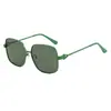Gafas de sol triangulares de flecha estilo western de moda 2024 nuevas gafas de sol con montura metálica generosa gafas de sol visera solar para conducir