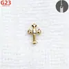 Aretes de Aro Cruzados de Aleación de Titanio F136, Piercings Labiales de Circonia de Titanio G23, Joyería para Piercings