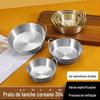 Estilo coreano de aço inoxidável prato de lanche prato de lanche binaural dourado churrasco loja de chá de leite loja de frango frito prato de lanche criativo