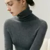 Suéter de Cachemira para Mujer BaiCaiRong 2026 Otoño/Invierno con Cuello Alto, Diseño Versátil, Capa Interior de Punto de Lana