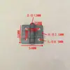 Bisagra Plana Perforada Gruesa de 2.5" para Puertas de Hierro, Bisagra Soldada Industrial de Alta Resistencia, Bisagra 40-50-60
