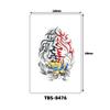 Inglês pequeno braço completo tatuagem dark wolf head letter tatuagem impermeável suor fábrica atacado carta grande imagem braço flor