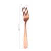 Louça transfronteiriça da Amazônia de aço inoxidável de aço inoxidável de mesa fosca de alça quadrada garfo colher de comida ocidental preto conjunto de 5 peças