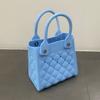 Bolso Tote Nicho Estilo Coreano 2024 Principios de Otoño Nuevo Bolso de Mujer Dopamina Personalizado Bolso Pequeño Bolso de Mano Rómbico Calado
