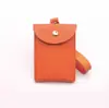 Bolsa de Almacenamiento Portátil para Auriculares, Billetera para Monedas de Cuero PU Estilo Urbano, Llavero Portatarjetas