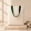 Bolsa de tela con cinta con logo de evento corporativo personalizado, bolsa de lona grande con estampado corporativo para compras, bolsa de mano
