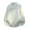 Tricô de Lapela Preto de Alta Qualidade para Homens no Outono e Inverno Estilo Retrô Simples Solto Preguiçoso Velho Rico Tricô com Gola Polo