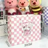 Bolsas de Tote Coloridas Estilo Ins con Ilustraciones Artísticas, Bolsas de Regalo de Papel para Cumpleaños y Festividades, Stock Disponible