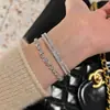 Pulsera Exquisita con Hebilla de Circonita Estilo Retro Francés, Pulsera de Temperamento Elegante y Sencilla, Joyería al por Mayor de Lujo Ligero y de Gama Alta