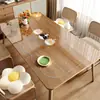 Alfombrilla de Mesa Transparente Dopamina Vidrio Suave de PVC Impermeable a Prueba de Aceite Resistente al Calor Lavable Mantel Dibujos Animados Mesa de Café Mesa de Comedor Alfombrilla