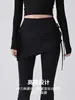 Calças Esportivas de Corrida Calças Longas de Treino Calças Flare de Yoga Femininas Alta Elasticidade Cintura Alta Emagrecedoras Calças Fitness Calças Flare de Yoga