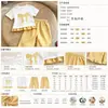 Conjunto de Verão Estilo Coreano para Meninas com Laço e Babados Roupa Infantil Bonita Roupa de Verão para Bebê Menina Conjunto Elegante de Duas Peças
