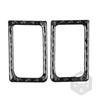 Adecuado para Nissan R35 Nissan GTR fibra de carbono pegatina de salida de bloqueo de puerta de coche control central decoración interior y exterior de coche accesorios de modificación