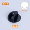 Tapón Magnético Silencioso para Puerta de Vidrio con Forma de Tortuga de Acero Inoxidable, Tapón de Puerta Semicircular de Doble Uso sin Taladro, Bloqueador de Puerta Engrosado Anticolisión