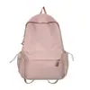 Mochila Feminina Estilo Coreano com Letras, Casual, Elegante, Simples e Versátil, Mochila Escolar para Alunos do Ensino Fundamental, Mochila Feminina de Grande Capacidade