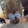 Lazo de Lana Coletero Cuerda para el Cabello Cola de Caballo Alta Bola Accesorios para el Cabello Tocado Estilo Coreano Lazo Accesorios para el Cabello de Alta Gama para Mujer