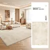 Alfombra desmontable y lavable estilo crema, alfombrilla aislante de sonido para sofá de doble capa lavable a máquina, antideslizante y fácil de cuidar, alfombra para mesita de noche de dormitorio, para el hogar