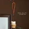 Pingente de Bule de Jacarandá Natural Brinquedo para Alívio do Estresse Chaveiro Estilo Chinês Vintage Peça Artesanal de Mão