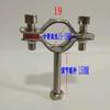 Soporte fijo de tubo telescópico ajustable abrazadera de tubo de gas de acero inoxidable soporte de elevador alargado abrazadera fija