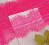 Tela de Borde de Encaje de pestañas de Doble Cara de 3 m de Largo para Decoración de Escote de Vestido, Borde de Encaje Bordado Hueco