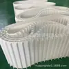Cinta transportadora elevadora de PU blanco Cinta transportadora elevadora para uso alimentario Cinta elevadora de alimentos de PU verde