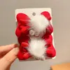Pinza para el pelo de niña pequeña León Danzante Hanfu Borla Año Nuevo Accesorio para el pelo Peluca Princesa Lazo Adorno para el pelo Pinza para el pelo de niños