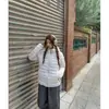 Estilo Coreano 2026 Novo Casaco de Algodão com Penas Costurado Dongdaemun Leve com Capuz Celebridade da Internet Feminino Outono Inverno Estilo Quente