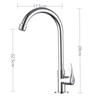 Grifo de cocina monomando de agua fría universal giratorio balcón vertical purificación de agua fregadero de cuenca grande curva para verduras grifo plegable monomando