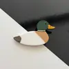Presilha de Acetato Fofa em Formato de Pato Estilo Coreano para Franja de Mulheres, Presilha Lateral Bico de Pato Elegante e Simples, Grampo Versátil de Desenho Animado