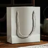 Caja de Joyería Tipo Cajón Estilo Canal Asa de Perla Textura Estéreo Pendientes Collar Anillo Caja Deslizante Caja de Joyería