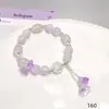 Pulseira de Contas Cauda de Peixe de Cristal, Super Delicada, Estilo Novo, Exquisita, De Alta Qualidade, Versátil, Presente para Melhor Amiga, Joia Doce para Estudantes