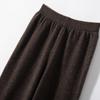 Otoño e Invierno Nuevo Pantalón Cálido de Punto para Mujer Color Sólido Ajustado Combinable Engrosado Ligero Resistente al Frío Leggings Casuales