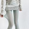 Primavera y Verano Nuevo Retro Gris Pantimedias Huecas de Diamante Grande Adelgazantes Leggings de Chica Caliente Pantalones de Malla Jacquard de Diamante