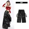 Roupas de Dança Jazz para Meninas Tendência Cool Modelo Infantil Desfile de Moda Fantasia de Performance de Jazz Hip Hop Meninas Conjunto Bang Street Estiloso