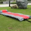 Venta al por mayor de fábrica alfombra inflable automática para exteriores tienda de campaña alfombrilla para dormir 9 puntos individual gruesa empalmable alfombrilla a prueba de humedad