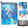 Álbum de Tarjetas para Bebé Amazon de 4 Compartimentos con Cremallera PU9 Álbum de Almacenamiento de Tarjetas Pokemon de Hojas Sueltas Dream Mini Card