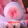 Ovillo de Hilo Mezclado de Pelo Largo Doble Color Gradiente Suave para Ramilletes Tejidos a Mano, Mantas Siete Estrellas Rosas, Material de Hilo para Bricolaje