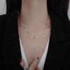 Collar Modelo Nuevo 2021 para Mujer, Cadena para Clavícula de Diseño de Nicho, Accesorio Versátil Sencillo de Lujo Ligero de Verano