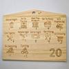 Dados de Haya de 12 Caras Dados Educativos Casuales Dados de Madera para Pareja de San Valentín Dados Poliédricos en Stock