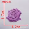 Tamanho pequeno, médio e grande autoadesivo bordado de flor de rosa adesivo de tecido patch branco patch decorativo para roupas flor de tecido acessórios de vestuário